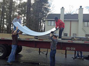 Монтаж ангара