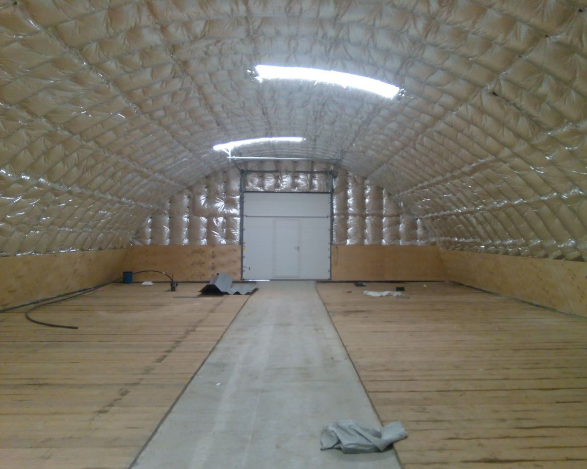 Монтаж ангара