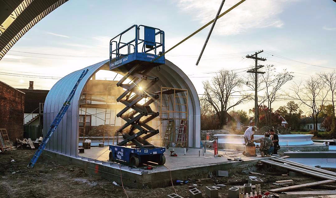 Разборный ангар. Цена. АСК-Ангар. Монтаж